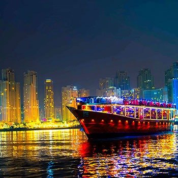 Dhow Dinner Cruise Dubai Marina – Book Scenic Evening Tour